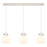 Innovations Newton Sphere 3Lt 8" CL Pendant, PN/WH - 123-410-1PS-PN-G410-8WH