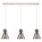 Innovations Newton Cone 3Lt 8" CL Pendant, PN/SM - 123-410-1PS-PN-G411-8SM