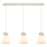 Innovations Newton Cone 3Lt 8" CL Pendant, PN/WH - 123-410-1PS-PN-G411-8WH