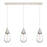 Innovations Malone 3Lt 6" Cord Linear Pendant, PN/Clear - 123-450-1P-PN-G450-6CL