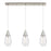Innovations Malone 3Lt 6" Cord Linear Pendant, SN/SCL - 123-450-1P-SN-G450-6SCL