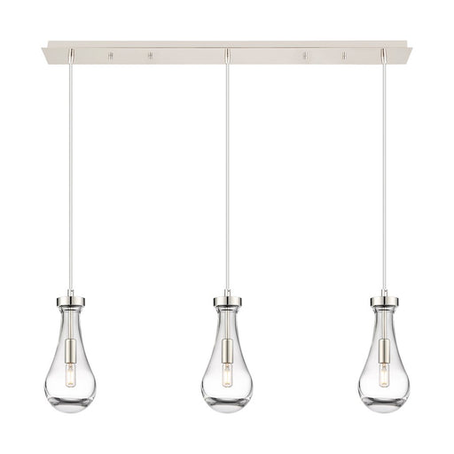 Innovations Owego 3Lt 5" Cord Linear Pendant, PN/Clear - 123-451-1P-PN-G451-5CL