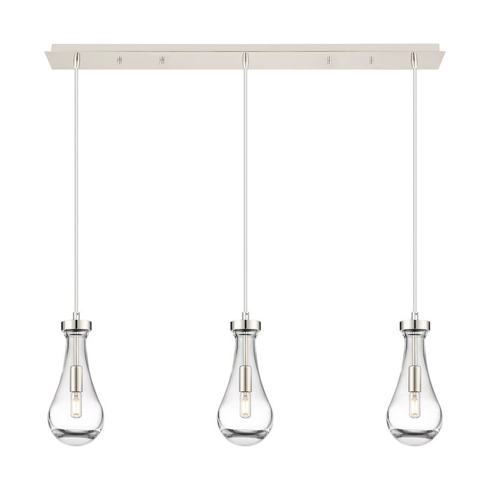 Innovations Owego 3Lt 5" Cord Linear Pendant, PN/Clear - 123-451-1P-PN-G451-5CL