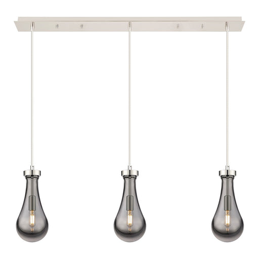 Innovations Owego 3Lt 5" Cord Linear Pendant, PN/Smoke - 123-451-1P-PN-G451-5SM
