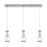 Innovations Owego 3Lt 5" Cord Linear Pendant, SN/Clear - 123-451-1P-SN-G451-5CL