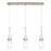 Innovations Milan 3Lt 4" Cord Linear Pendant, SN/Clear - 123-452-1P-SN-G452-4CL