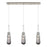 Innovations Milan 3Lt 4" Cord Linear Pendant, SN/Smoke - 123-452-1P-SN-G452-4SM