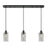 Innovations Crown Point 3Lt 37" Cord Linear Pendant, BK/SM - 123B-3P-BK-G434-7SM