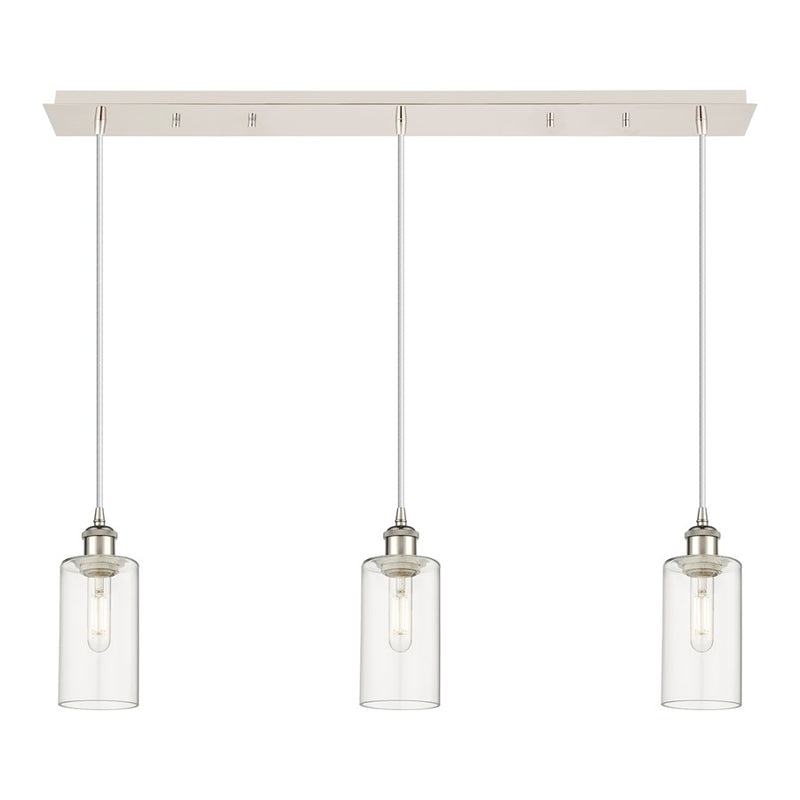 Innovations Crown Point 3Lt 37" Cord Linear Pendant, PN/CL - 123B-3P-PN-G434-7CL