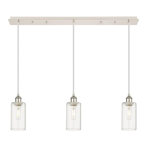 Innovations Crown Point 3Lt 37" Cord Linear Pendant, PN/CL - 123B-3P-PN-G434-7CL