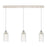 Innovations Crown Point 3Lt 37" Cord Linear Pendant, PN/DS - 123B-3P-PN-G434-7DE