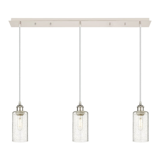 Innovations Crown Point 3Lt 37" Cord Linear Pend, PN/SD - 123B-3P-PN-G434-7SDY