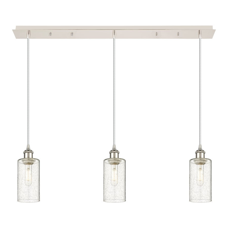 Innovations Crown Point 3Lt 37" Cord Linear Pend, PN/SD - 123B-3P-PN-G434-7SDY