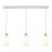 Innovations Crown Point 3Lt 37" Cord Linear Pendant, PN/WH - 123B-3P-PN-G434-7WH
