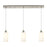 Innovations Crown Point 3Lt 37" Cord Linear Pendant, SN/WH - 123B-3P-SN-G434-7WH