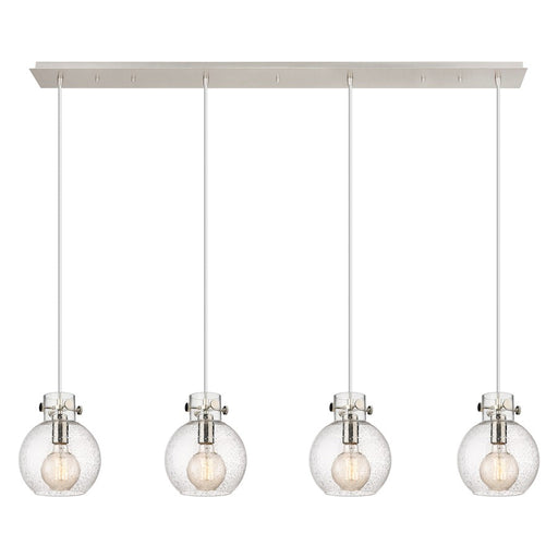 Innovations Newton Sphere 4Lt 8" CL Pendant, PN/SD - 124-410-1PS-PN-G410-8SDY
