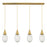 Innovations Malone 4Lt 6" Cord Linear Pendant, BS/SCL - 124-450-1P-BB-G450-6SCL