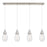Innovations Malone 4Lt 6" Cord Linear Pendant, SN/SCL - 124-450-1P-SN-G450-6SCL