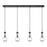 Innovations Owego 4Lt 5" Cord Linear Pendant, BK/CL - 124-451-1P-BK-G451-5CL