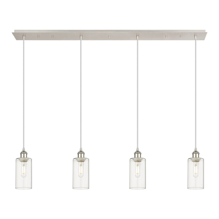 Innovations Crown Point 4Lt 49" Cord Linear Pendant, PN/CL - 124B-4P-PN-G434-7CL