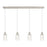 Innovations Crown Point 4Lt 49" Cord Linear Pendant, PN/DS - 124B-4P-PN-G434-7DE