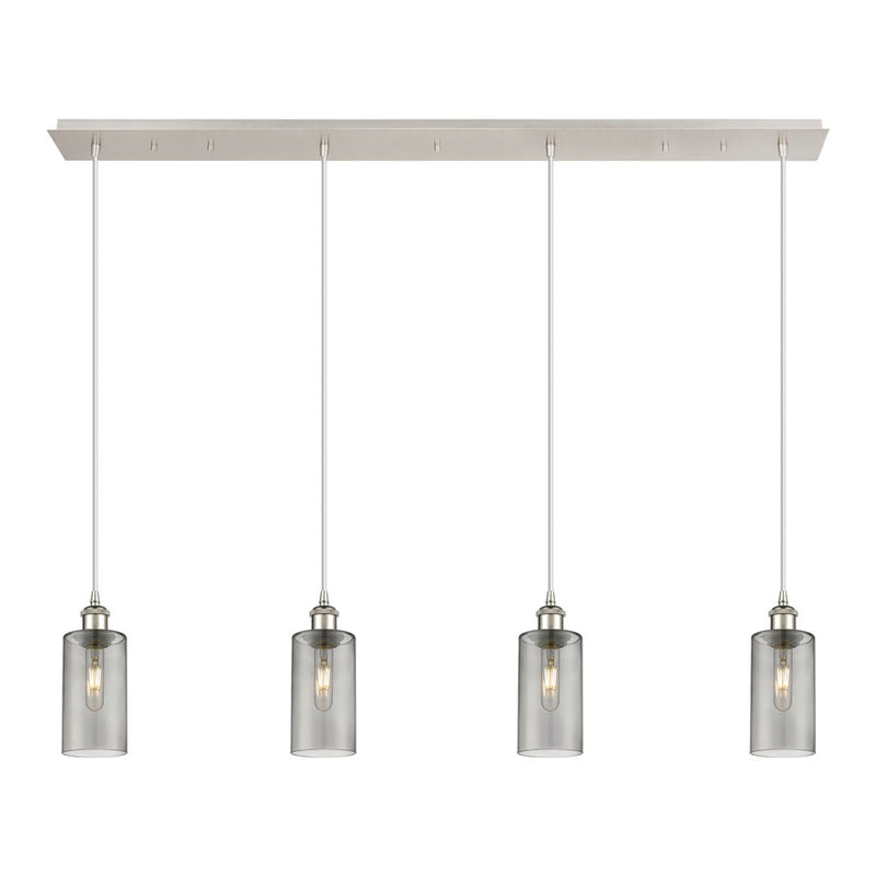 Innovations Crown Point 4Lt 49" Cord Linear Pendant, PN/SM - 124B-4P-PN-G434-7SM