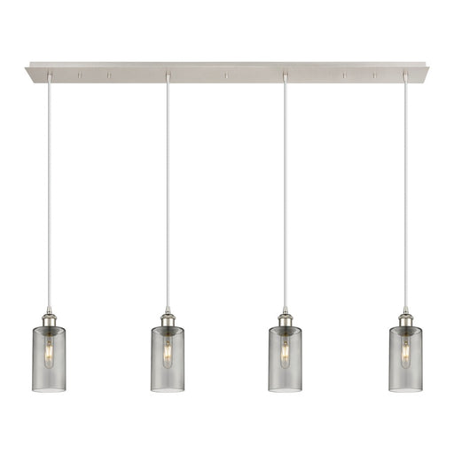 Innovations Crown Point 4Lt 49" Cord Linear Pendant, PN/SM - 124B-4P-PN-G434-7SM