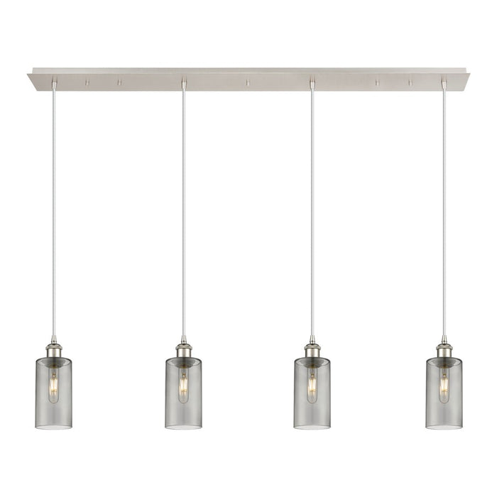 Innovations Crown Point 4Lt 49" Cord Linear Pendant, PN/SM - 124B-4P-PN-G434-7SM