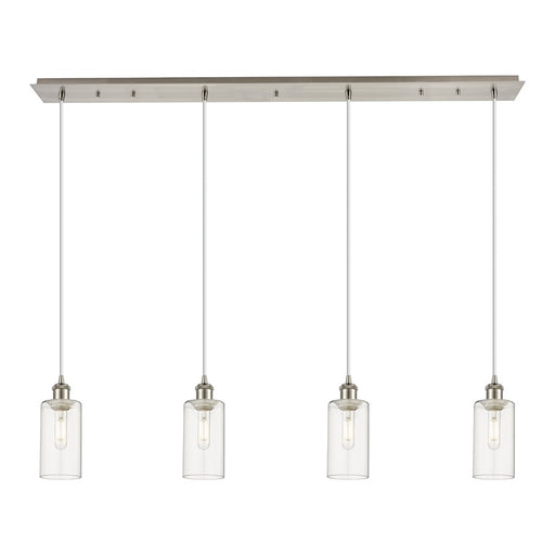 Innovations Crown Point 4Lt 49" Cord Linear Pendant, SN/CL - 124B-4P-SN-G434-7CL