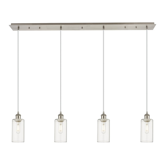 Innovations Crown Point 4Lt 49" Cord Linear Pendant, SN/CL - 124B-4P-SN-G434-7CL