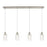 Innovations Crown Point 4Lt 49" Cord Linear Pendant, SN/DS - 124B-4P-SN-G434-7DE