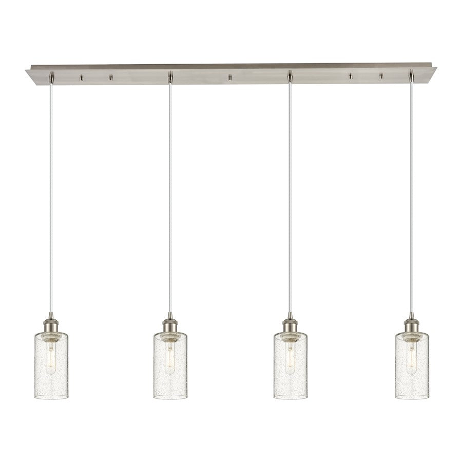 Innovations Crown Point 4Lt 49" Cord Linear Pend, SN/SD - 124B-4P-SN-G434-7SDY