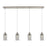 Innovations Crown Point 4Lt 49" Cord Linear Pendant, SN/SM - 124B-4P-SN-G434-7SM