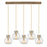 Innovations Newton Sphere 5Lt 8" CL Pendant, BS/SD - 125-410-1PS-BB-G410-8SDY