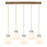 Innovations Newton Sphere 5Lt 8" CL Pendant, BS/WH - 125-410-1PS-BB-G410-8WH