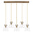 Innovations Newton Cone 5Lt 8" CL Pendant, BS/CL - 125-410-1PS-BB-G411-8CL