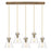 Innovations Newton Cone 5Lt 8" CL Pendant, BS/SD - 125-410-1PS-BB-G411-8SDY
