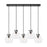 Innovations Newton Sphere 5Lt 8" CL Pendant, BK/CL - 125-410-1PS-BK-G410-8CL