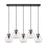 Innovations Newton Sphere 5Lt 8" CL Pendant, BK/SD - 125-410-1PS-BK-G410-8SDY
