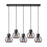 Innovations Newton Sphere 5Lt 8" CL Pendant, BK/SM - 125-410-1PS-BK-G410-8SM