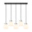 Innovations Newton Sphere 5Lt 8" CL Pendant, BK/WH - 125-410-1PS-BK-G410-8WH