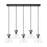 Innovations Newton Cone 5Lt 8" CL Pendant, BK/CL - 125-410-1PS-BK-G411-8CL
