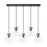 Innovations Newton Bell 5Lt 8" CL Pendant, BK/CL - 125-410-1PS-BK-G412-8CL