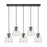 Innovations Newton Bell 5Lt 8" CL Pendant, BK/SD - 125-410-1PS-BK-G412-8SDY