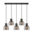 Innovations Newton Bell 5Lt 8" CL Pendant, BK/SM - 125-410-1PS-BK-G412-8SM