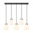 Innovations Newton Bell 5Lt 8" CL Pendant, BK/WH - 125-410-1PS-BK-G412-8WH