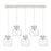 Innovations Newton Sphere 5Lt 8" CL Pendant, PN/CL - 125-410-1PS-PN-G410-8CL