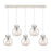 Innovations Newton Sphere 5Lt 8" CL Pendant, PN/SD - 125-410-1PS-PN-G410-8SDY