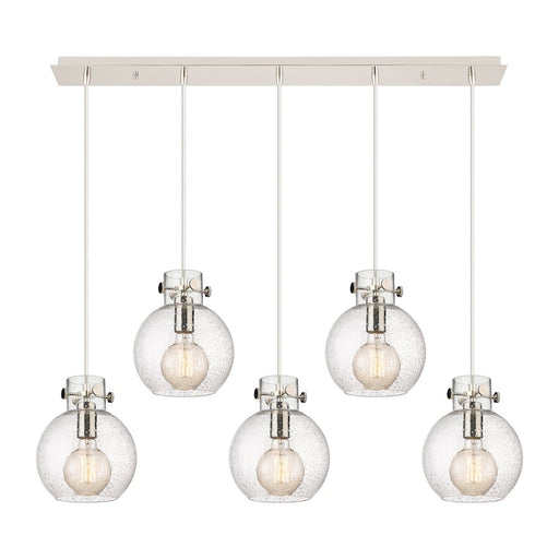 Innovations Newton Sphere 5Lt 8" CL Pendant, PN/SD - 125-410-1PS-PN-G410-8SDY