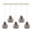 Innovations Newton Sphere 5Lt 8" CL Pendant, PN/SM - 125-410-1PS-PN-G410-8SM